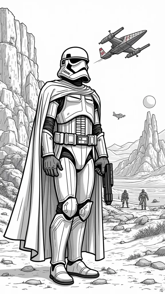 coloriages gratuits de Star Wars